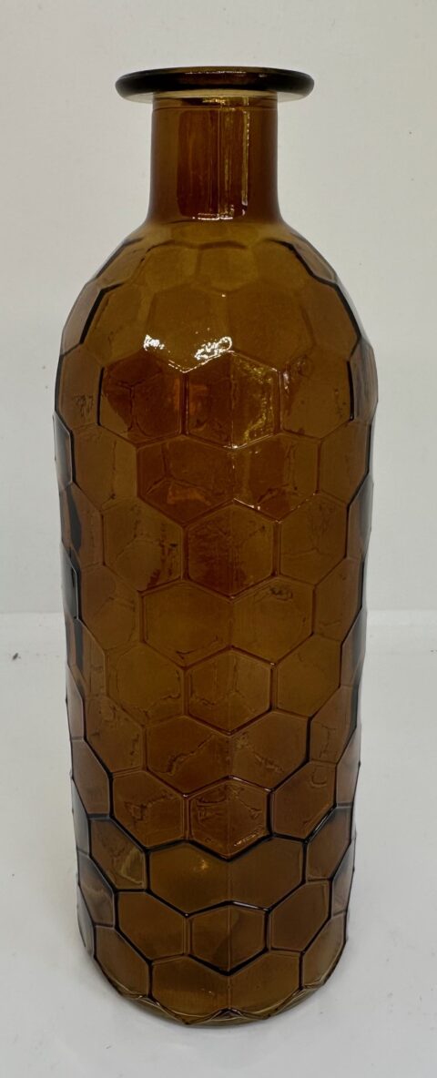 Vase Flasche Amber 20cm